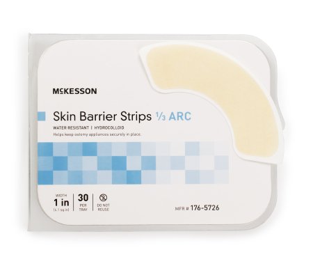 McKesson Adhesive Skin Barrier Strip, Universal Size Flange, Universal Hydrocolloid Shape-To-Fit
