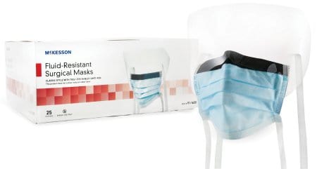 McKesson Anti-fog Surgical Face Mask with Eye Shield