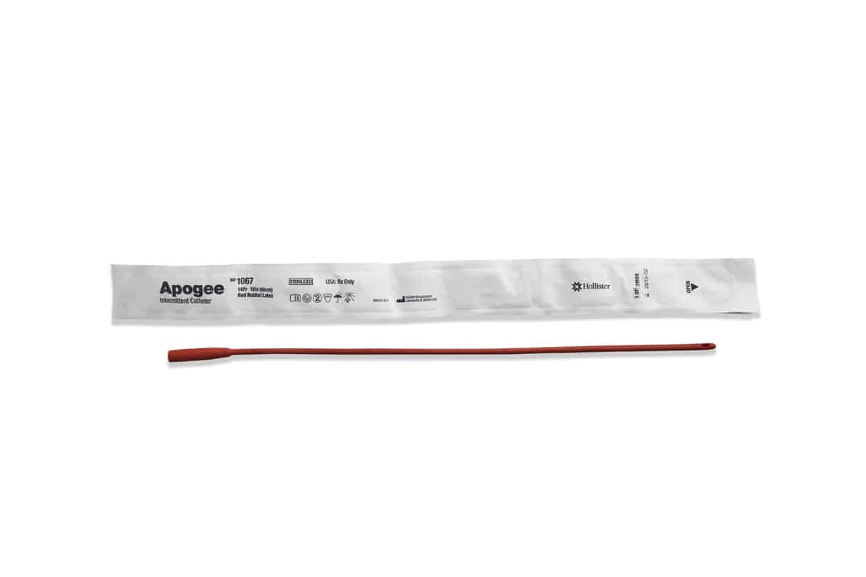 Apogee Red Rubber Intermittent Catheter