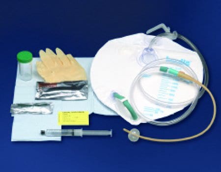 Bardia Foley Catheter Closed System with Insertion Supplies Tray, 5 cc Balloon