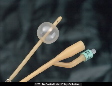 Bardia Hydrophobic Silicone-Elastomer Coated Two-Way Standard Tip Foley Catheter, 30 cc Balloon
