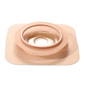 Natura Durahesive Convex Skin Barrier with Cut-to-Fit Opening and Accordion Flange (Hydrocolloid Tape Collar, Tan)