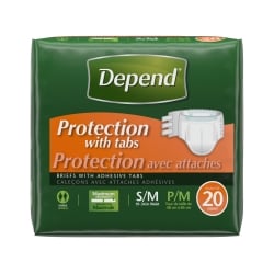 Depend Diapers and Depends Briefs with maximum absorbency