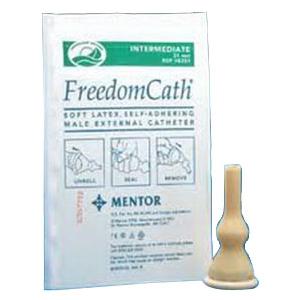 Freedom Cath Soft Latex Self-Adhering Male External Catheter