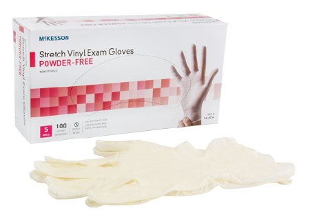 McKesson Stretch Vinyl Powder-Free Ivory Exam Glove