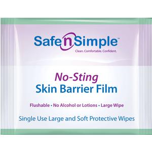 Safe N Simple Skin Barrier Film Wipes