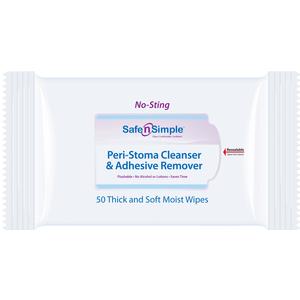 Safe n' Simple Peri-Stoma Cleanser and Adhesive Remover Wipes